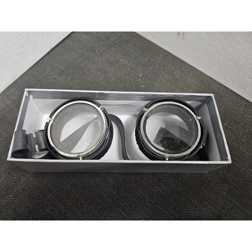 US SPEC Swiss Army Safety Round Motorcycle Goggles Protection Glass with Box - Picture 2 of 6